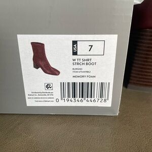 Time and Tru Burgundy Heeled Boots